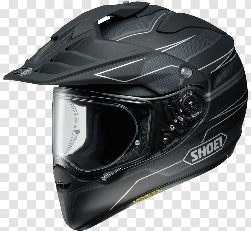 Motorcycle Helmets Shoei Dual-sport Touring - Black - Dualsport Transparent PNG
