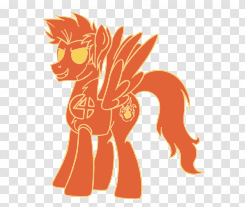 Human Torch Spider-Man Horse Pony Mane - Mythical Creature Transparent PNG
