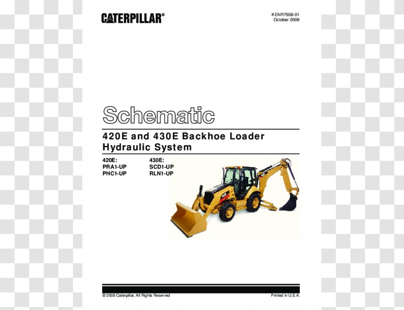 Caterpillar Inc. Wiring Diagram Backhoe Loader Electrical Switches - Engineering - Loading Chart Transparent PNG