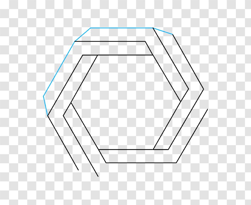 Hexagon Background - Optical Illusion - Symmetry Table Transparent PNG