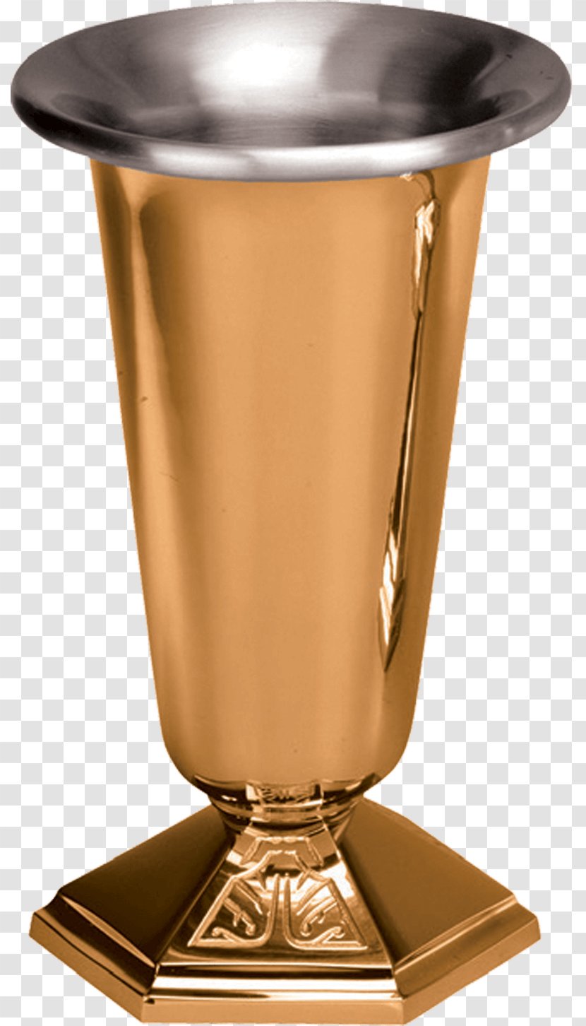 Vase Bronze Metal Brass Cup - Altar Candlestick Transparent PNG