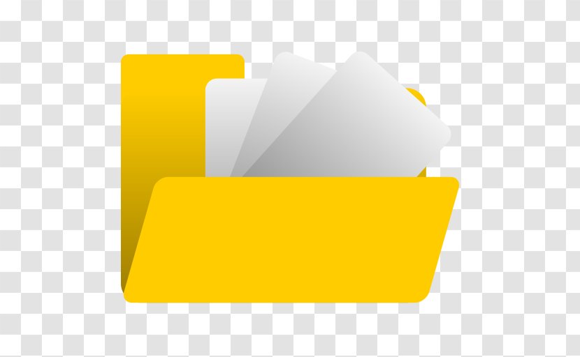 Document Directory MicroSD - Yellow - Canvas Transparent PNG