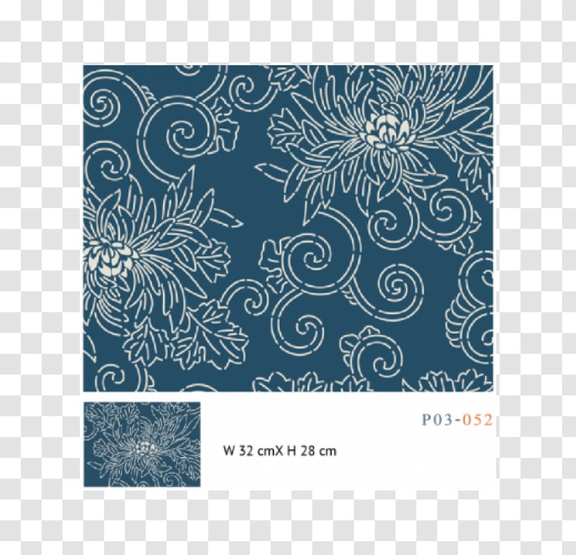 Paisley Diaper Place Mats 0 Wallpaper - Blue - Bodhi Tree Transparent PNG
