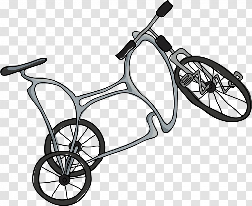 Bicycle Pedal Wheel Frame Saddle - Motor Vehicle - Simple Grey Transparent PNG