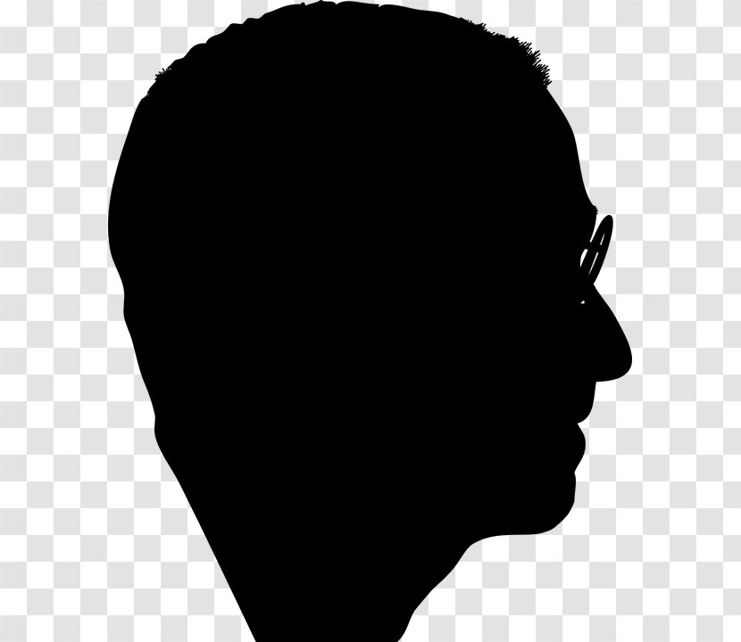 Silhouette Female Clip Art - Human Head - Steve Jobs Portrait Transparent PNG