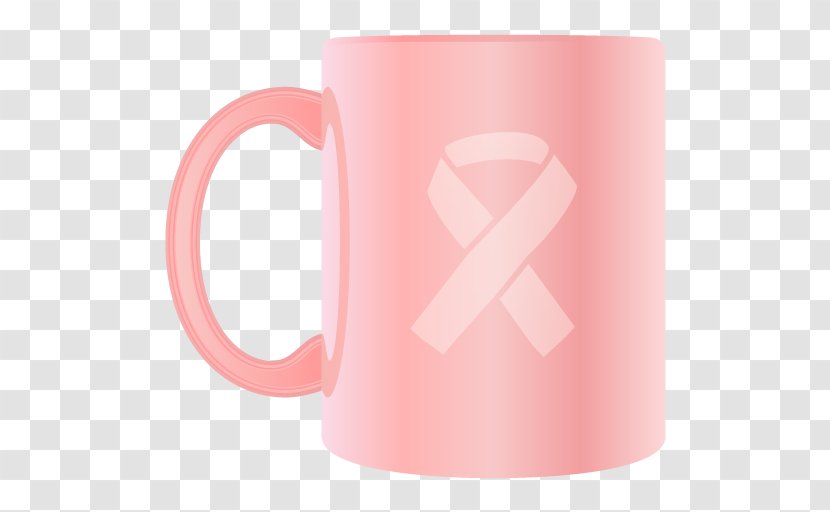 Cup Pink Ribbon - Mug Transparent PNG