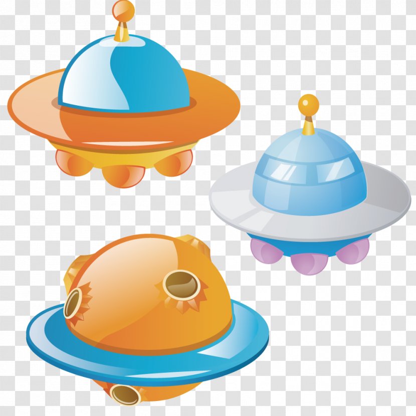 Alien Unidentified Flying Object Extraterrestrials In Fiction Illustration - Lovely Spaceship Transparent PNG