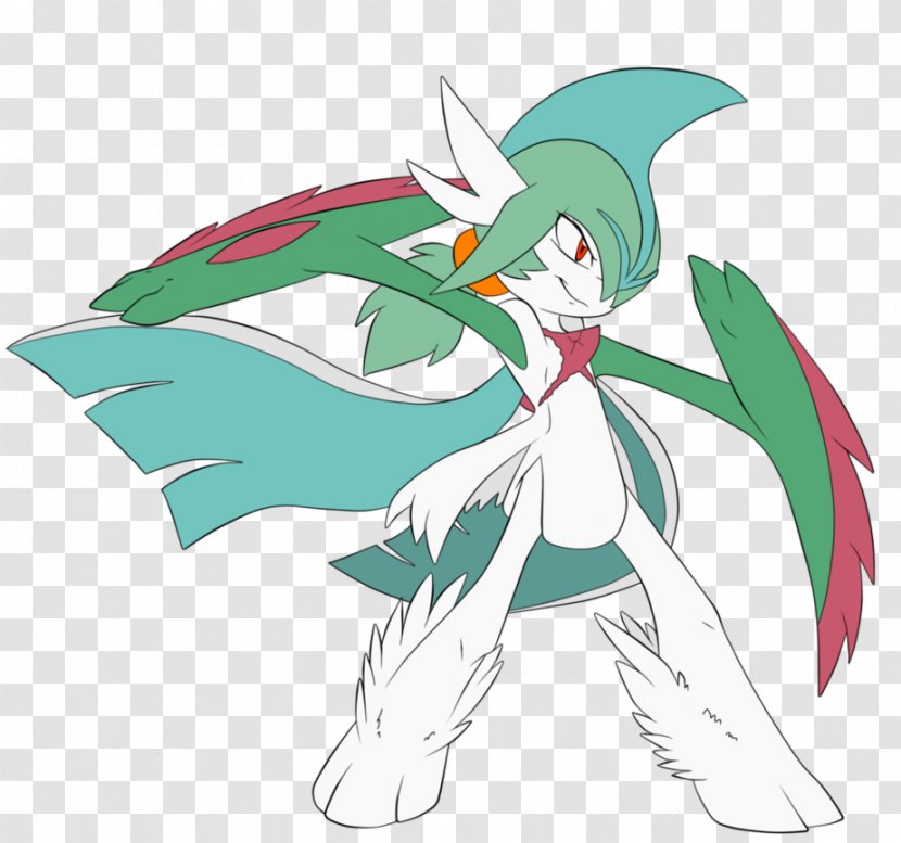 Gallade Gardevoir Fan Art Pokémon Evolution - Silhouette - Pokemon Transparent PNG