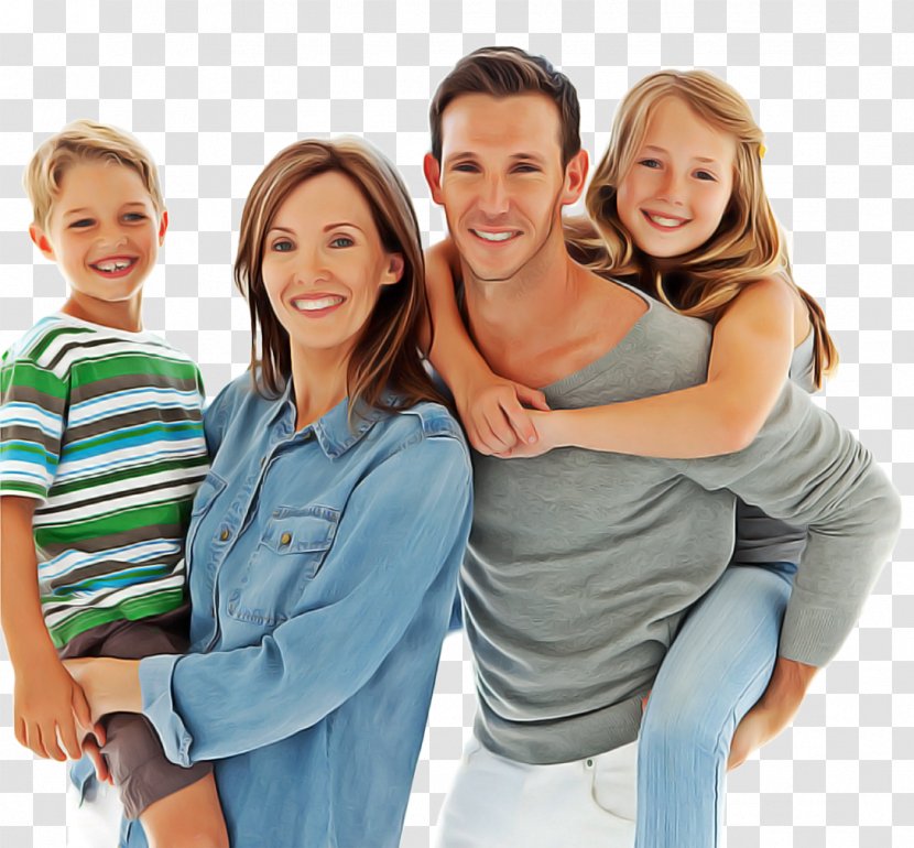 Happy Family Cartoon - Parent - Comfort Gesture Transparent PNG