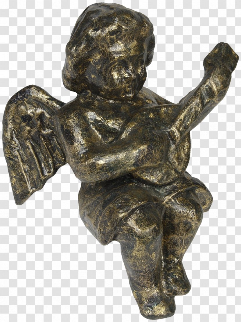 Cupid Drawing Bronze Sculpture - Artifact Transparent PNG