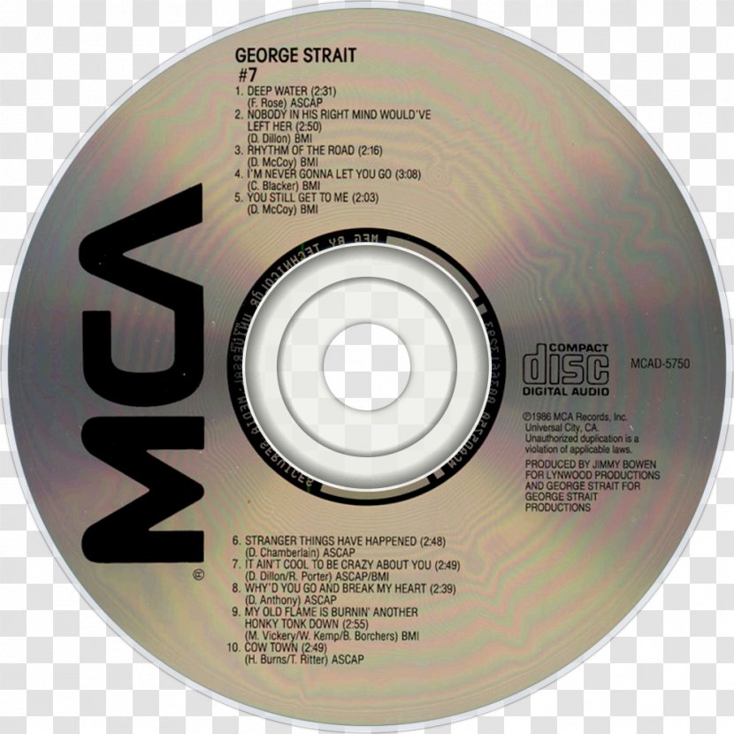 Compact Disc Pretzel Logic Meaty Beaty Big And Bouncy Album 50 Number Ones - Label - George Strait Transparent PNG