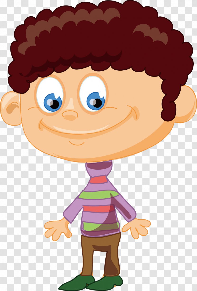 Hansel And Gretel Child Cartoon The Brave Little Tailor - Boy - With Curly Hair Vector Transparent PNG