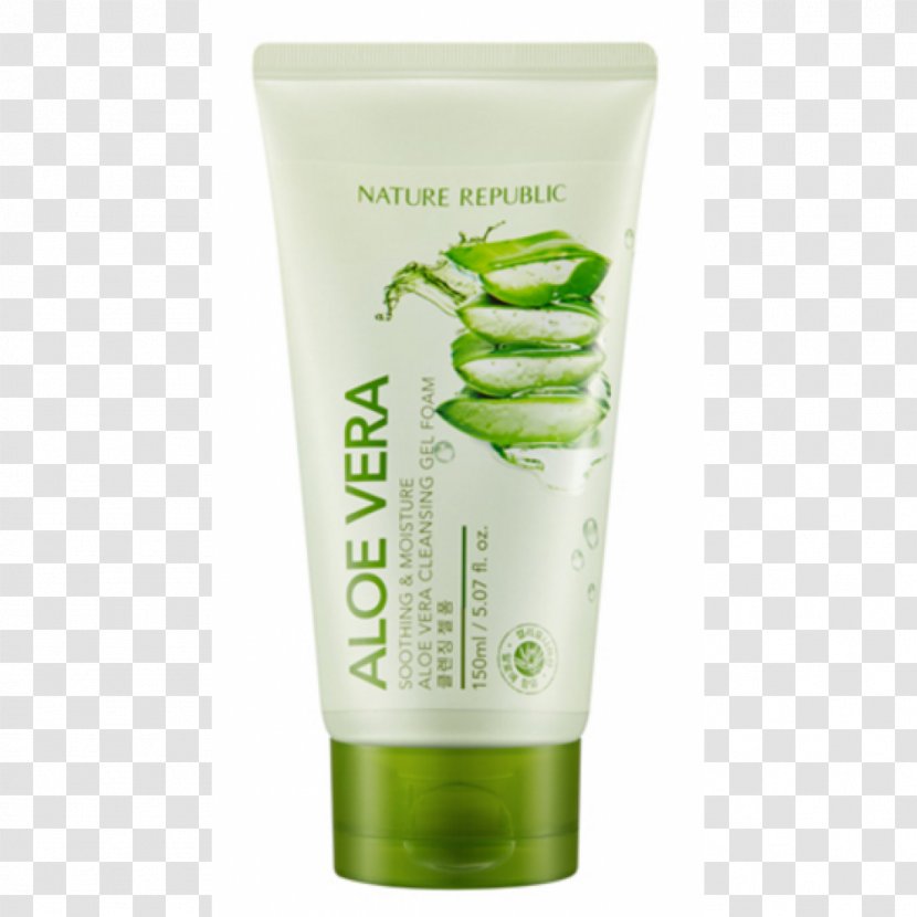 Cleanser Aloe Vera Gel Nature Republic Skin Transparent PNG