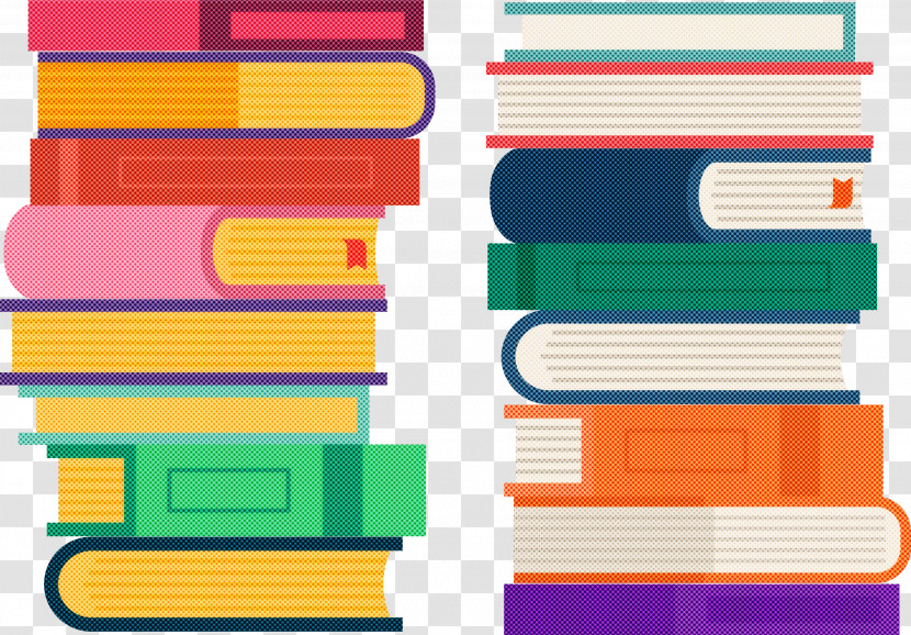 Stack Of Books Books Transparent PNG