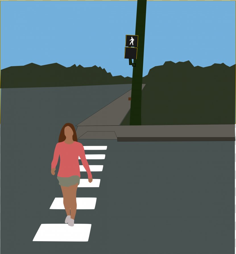 Pedestrian Crossing Clip Art - Games - Intersection Cliparts Transparent PNG