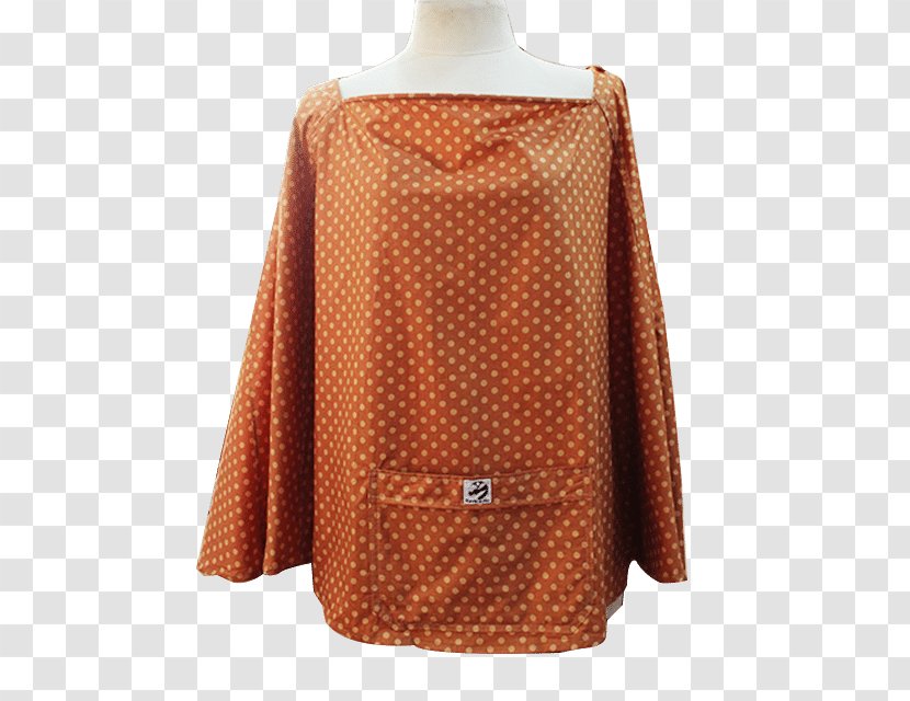 Polka Dot Sleeve Blouse Outerwear - Gold Dots Transparent PNG