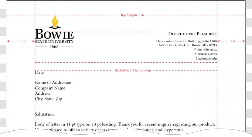 Bowie State University Document Angle Line - Number - College Letter Head Design Transparent PNG