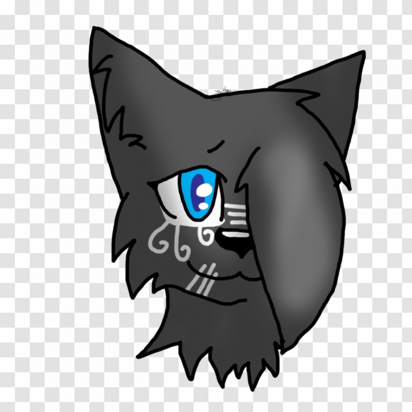 Cat Snout Character Font - Black M Transparent PNG