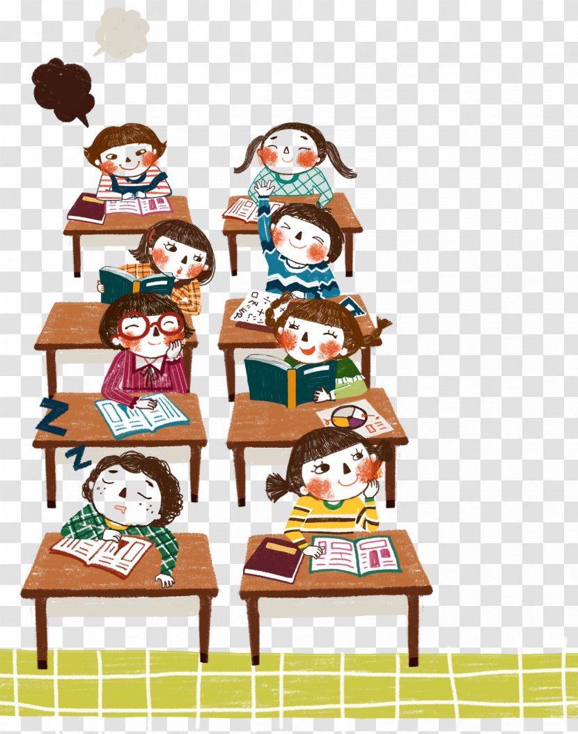 Student Learning Education Desire Lesson - Final Examination - Cartoon Kids In Class Transparent PNG