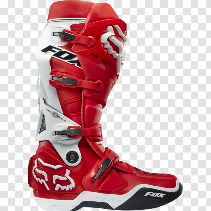 Fox Racing Boot Shoe Footwear Clothing - Motocross - Riding Boots Transparent PNG