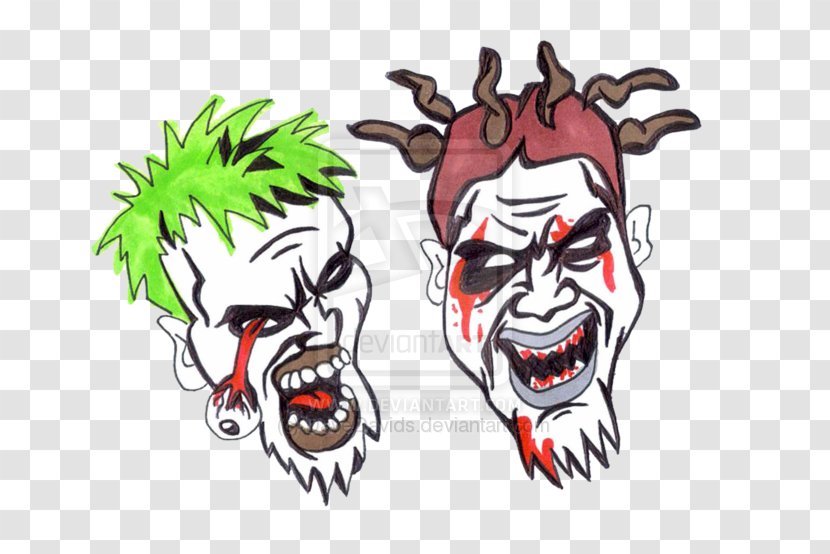 Twiztid Joker Insane Clown Posse Drawing Juggalo - Supernatural Creature Transparent PNG