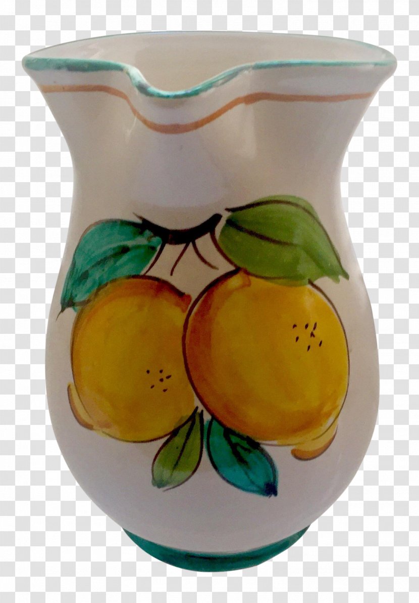 Vietri Sul Mare Ceramic Pottery Vase Jug - Pitcher - Tuscan Transparent PNG