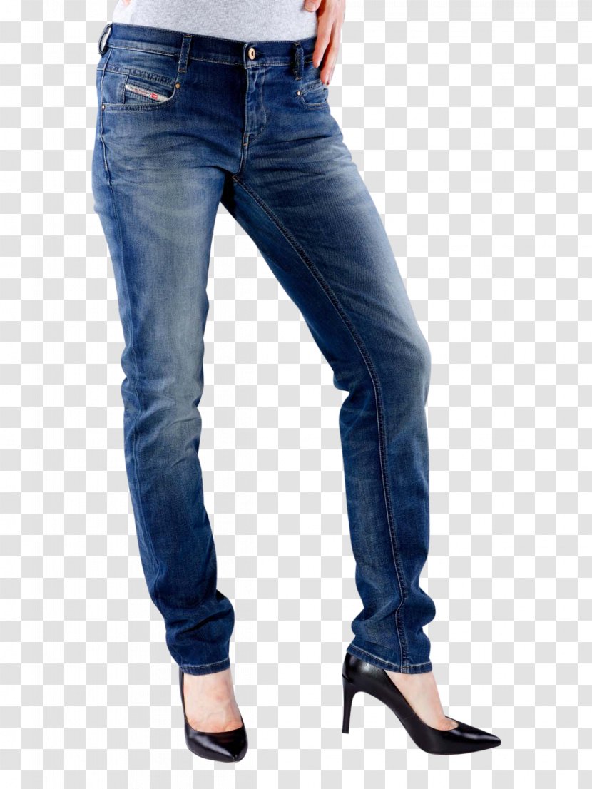 Electric Blue Jeans Cobalt Denim - Trousers - Slim Woman Transparent PNG