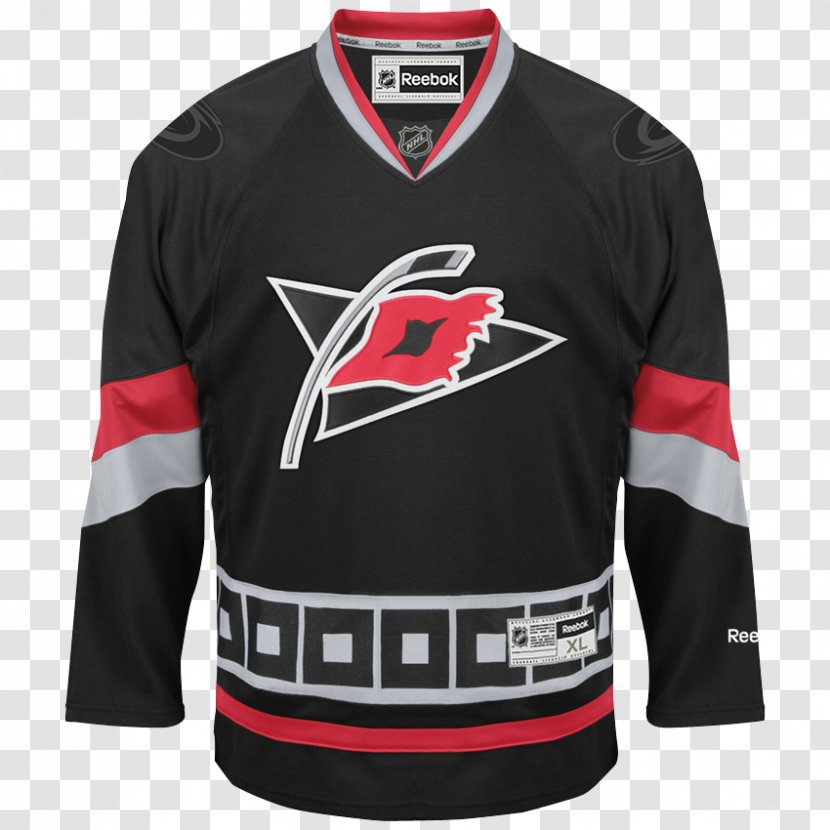 Carolina Hurricanes National Hockey League Ice Third Jersey - Nhl Uniform - Template Transparent PNG