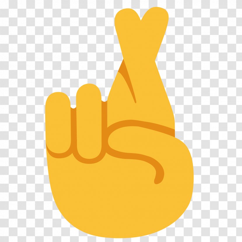 Emojipedia Crossed Fingers Thumb Signal Emoticon - Unicode Transparent PNG