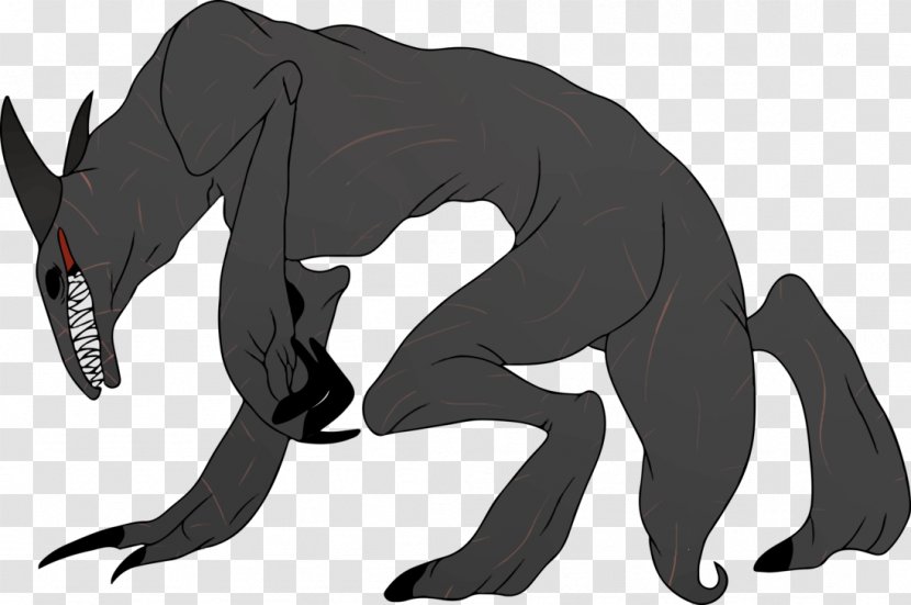 Horse Cat Werewolf - Tail - Monster Vector Transparent PNG