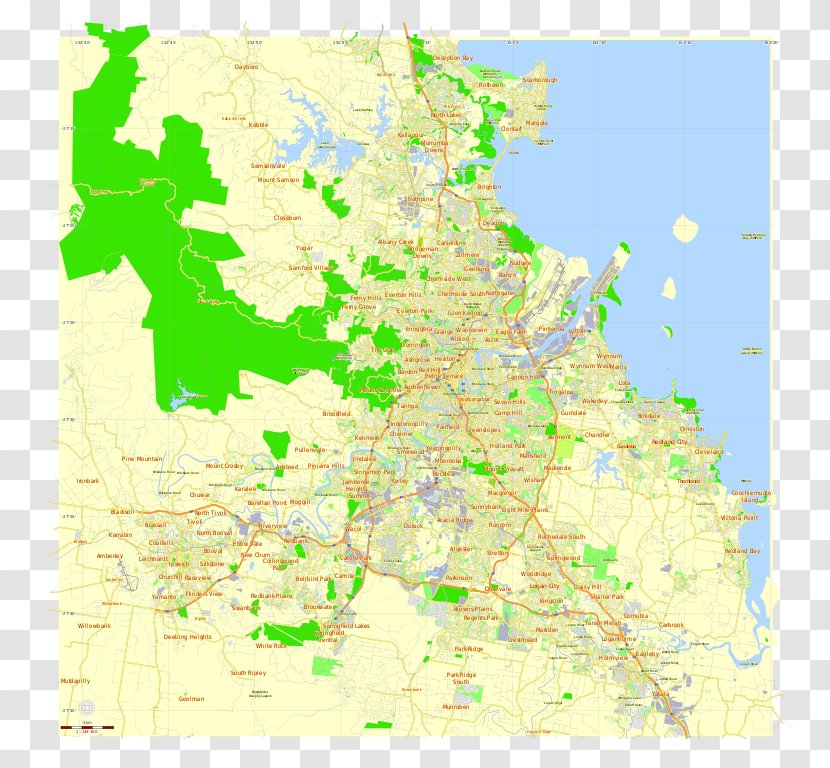 Brisbane Central Business District World Map Physische Karte Transparent PNG