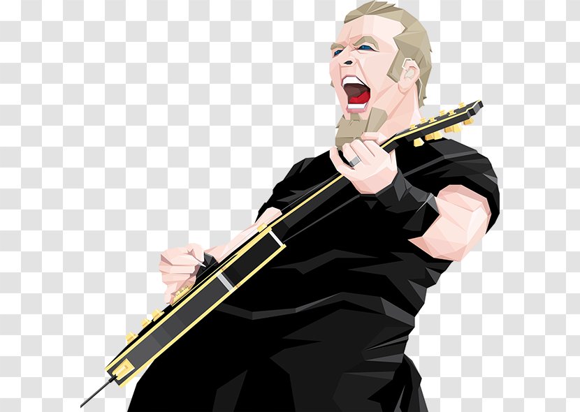 James Hetfield Heavy Metal Musician Illustrator - Frame - Metallica Transparent PNG