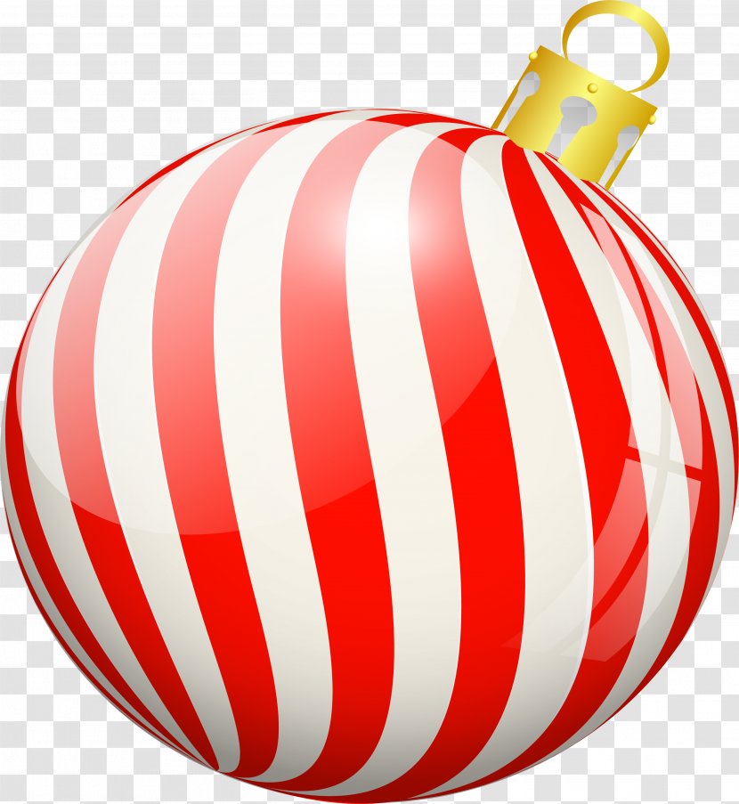 Red Ball Christmas Ornament - Simple Transparent PNG
