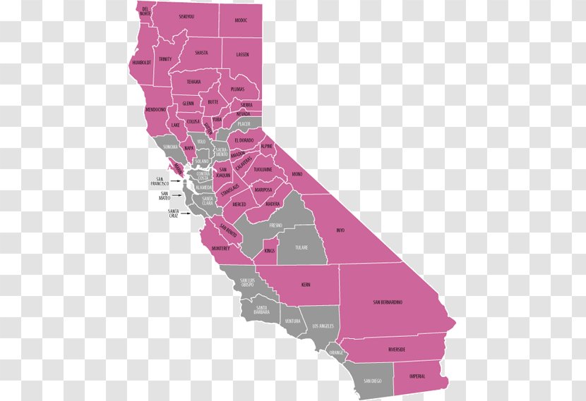 Alpine County, California San Bernardino Blank Map - County - Home Counties Transparent PNG