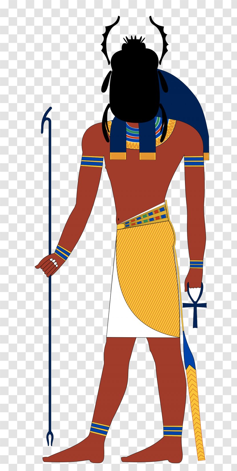 Ancient Egypt Khepri Scarab Solar Deity - Artwork - Egyptian Gods Transparent PNG
