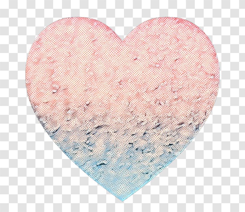 Heart Pink Aqua Pattern - Pop Art - Peach Transparent PNG