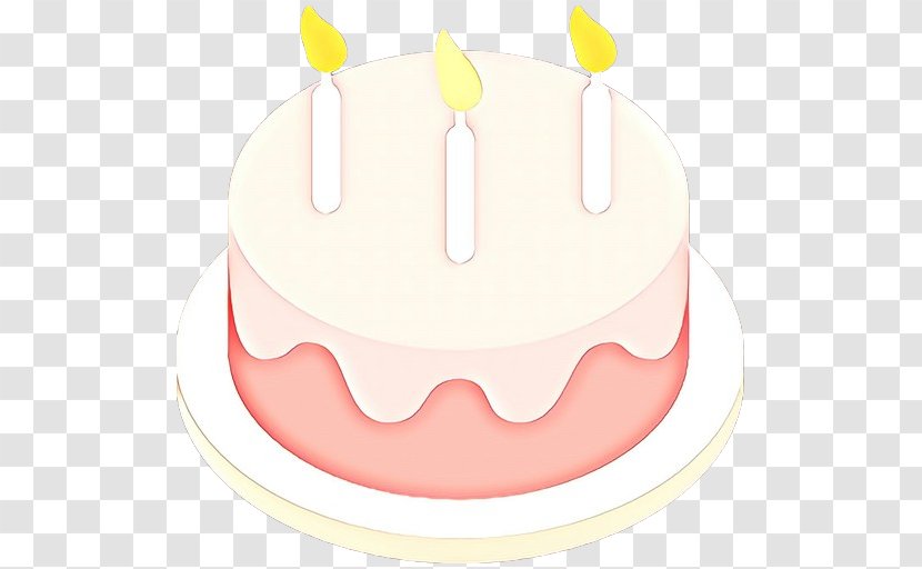 Pink Birthday Cake - Dessert - Sugar Icing Transparent PNG