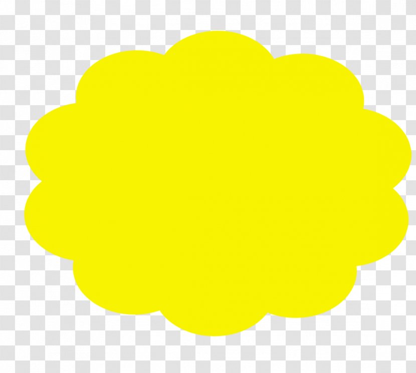 Yellow Petal Area Font - Clouds Transparent PNG