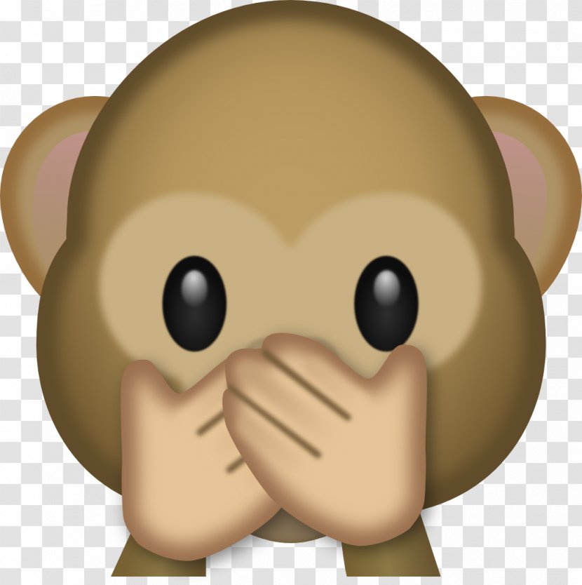 The Evil Monkey Emoji Three Wise Monkeys Clip Art - Forehead - Cliparts Transparent PNG