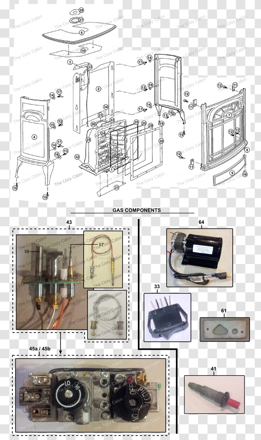 Direct Vent Fireplace Wood Stoves Insert - Electric - Stove Transparent PNG