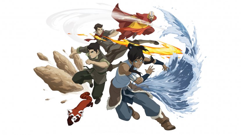 Aang Korra Asami Sato Mako Bolin - Heart Transparent PNG