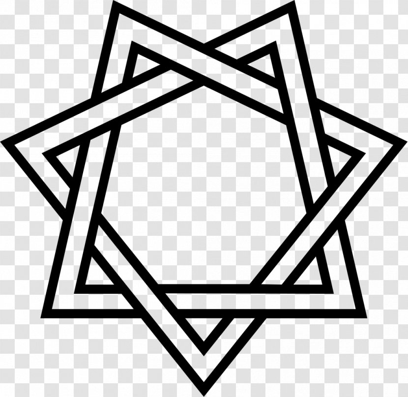 Penrose Triangle Heptagram Drawing Five-pointed Star - Symbol - Lucky Symbols Transparent PNG