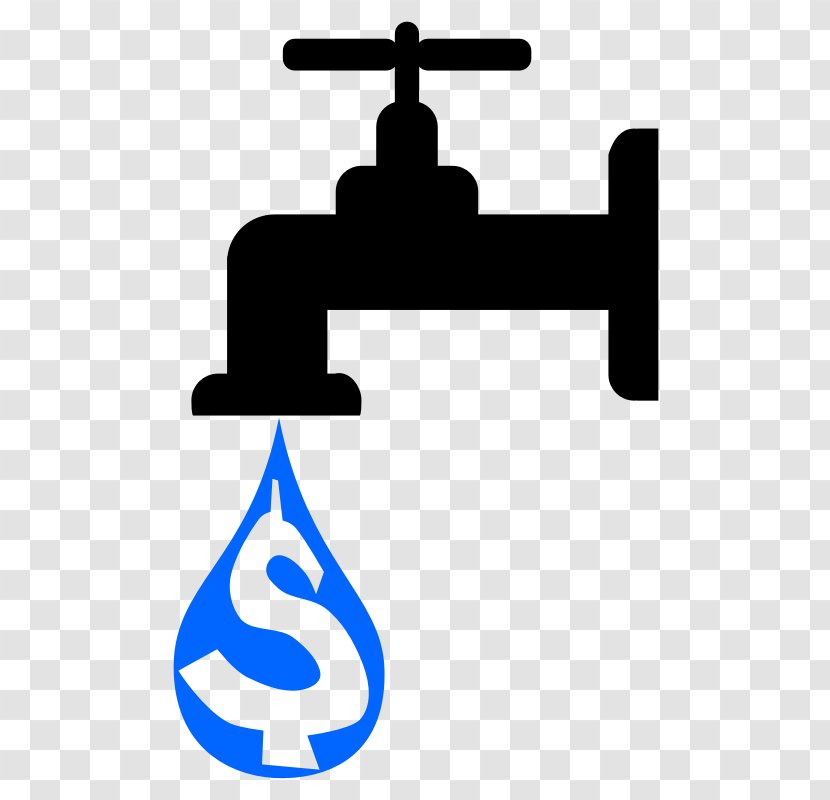 Water Efficiency Cost Tap Clip Art - Drop - Dollars Sign Transparent PNG