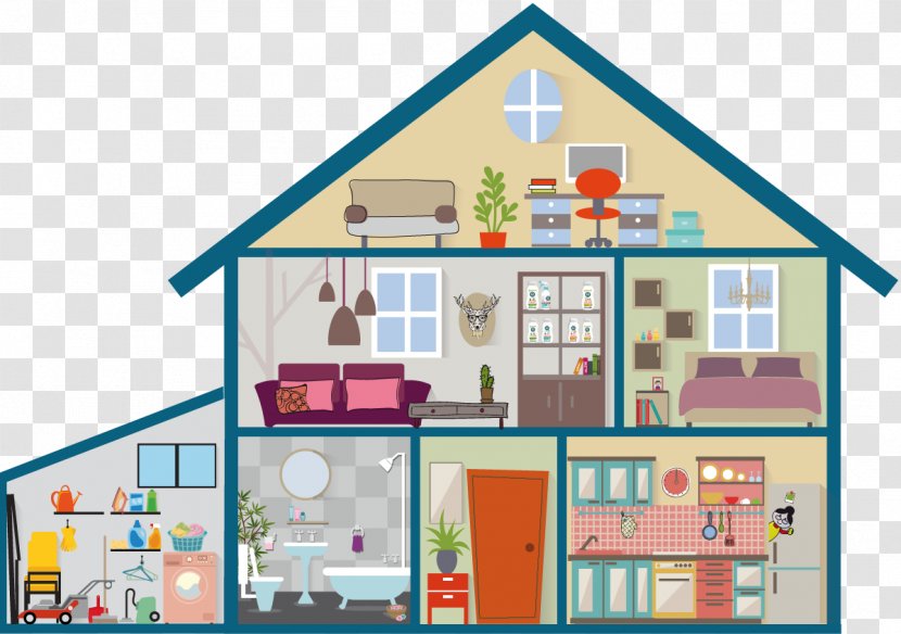 House Home Cleaning Furniture Villa - Architecture Transparent PNG