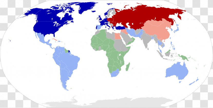 World Map Cold War Turkey - Physische Karte Transparent PNG