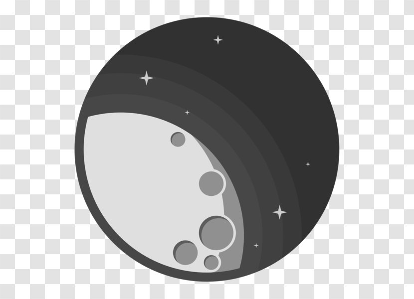 Android Lunar Phase - Black And White Transparent PNG