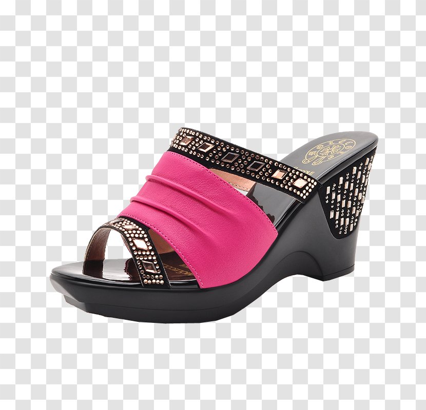 Sandal Court Shoe High-heeled Footwear - Magenta - Women's Sandals Transparent PNG