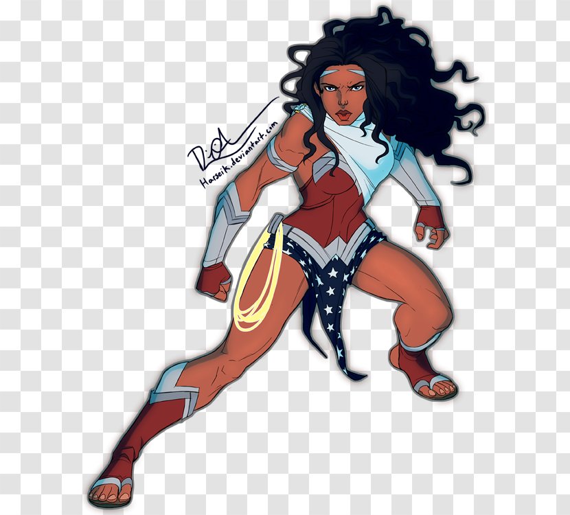 Wonder Woman YouTube Drawing Superhero Nubia - Fan Art Transparent PNG