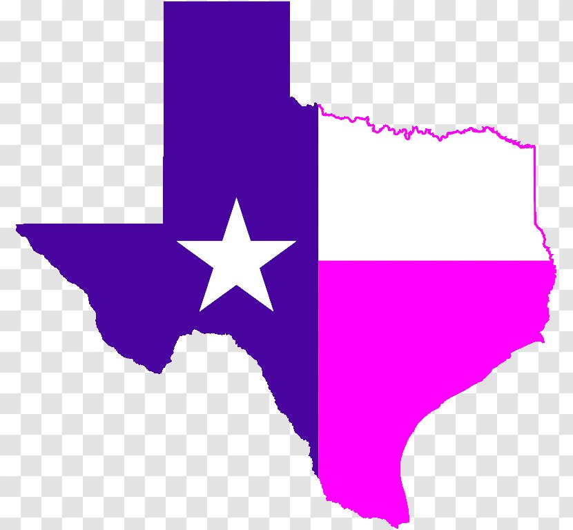 Republic Of Texas Flag Map - Wing - Bachelorette Transparent PNG