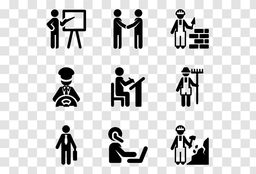 Job Profession Icon Design Avatar - Monochrome Transparent PNG